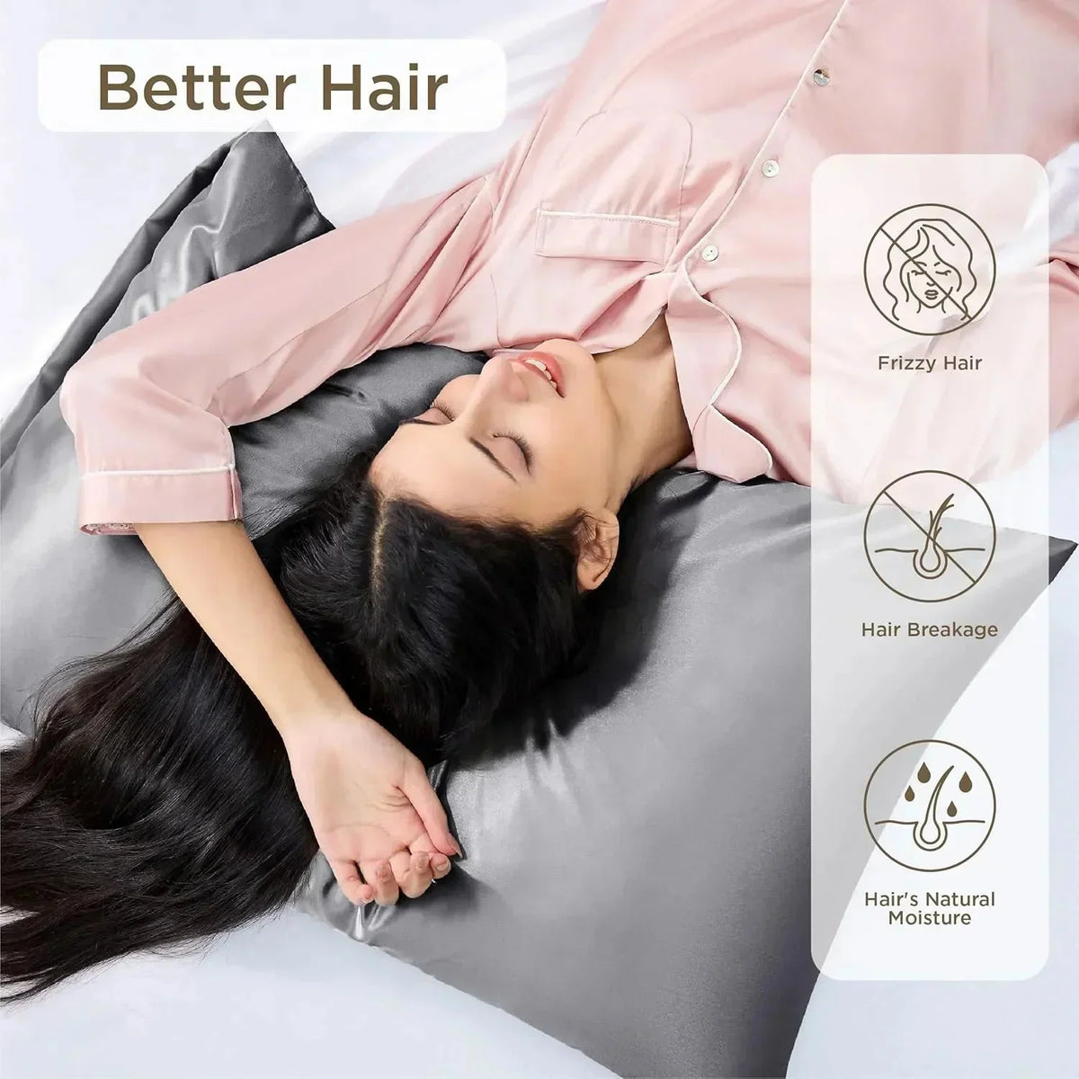 Cooling Silk Pillowcase (2-Pack)